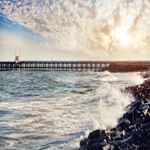 pondicherry beach pier